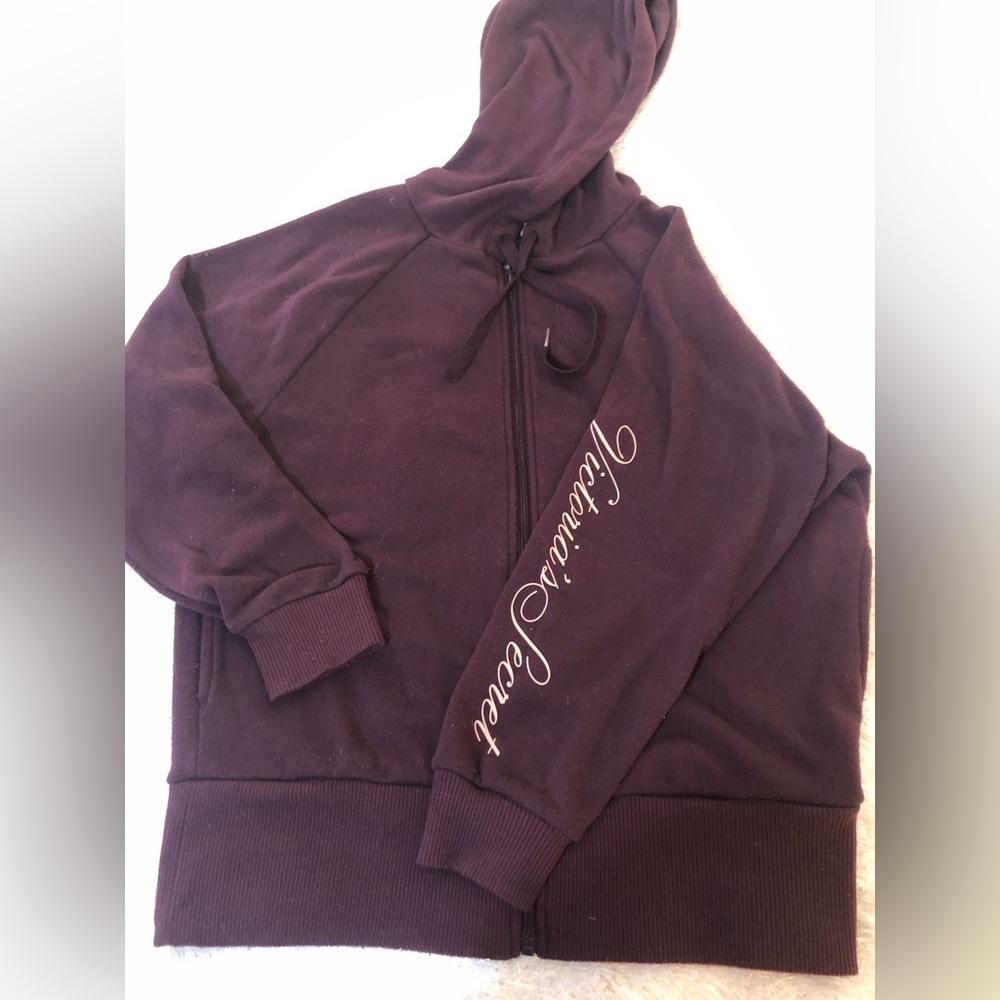 Victoria Secret hoodie with rose gold foil lettering